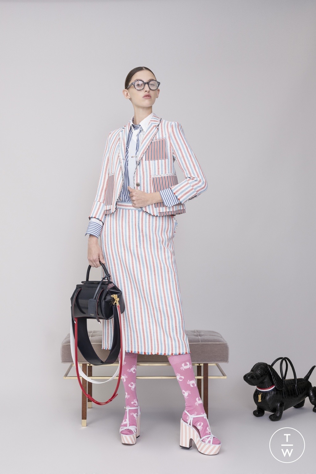 Fashion Week Paris Resort 2019 look 28 de la collection Thom Browne womenswear