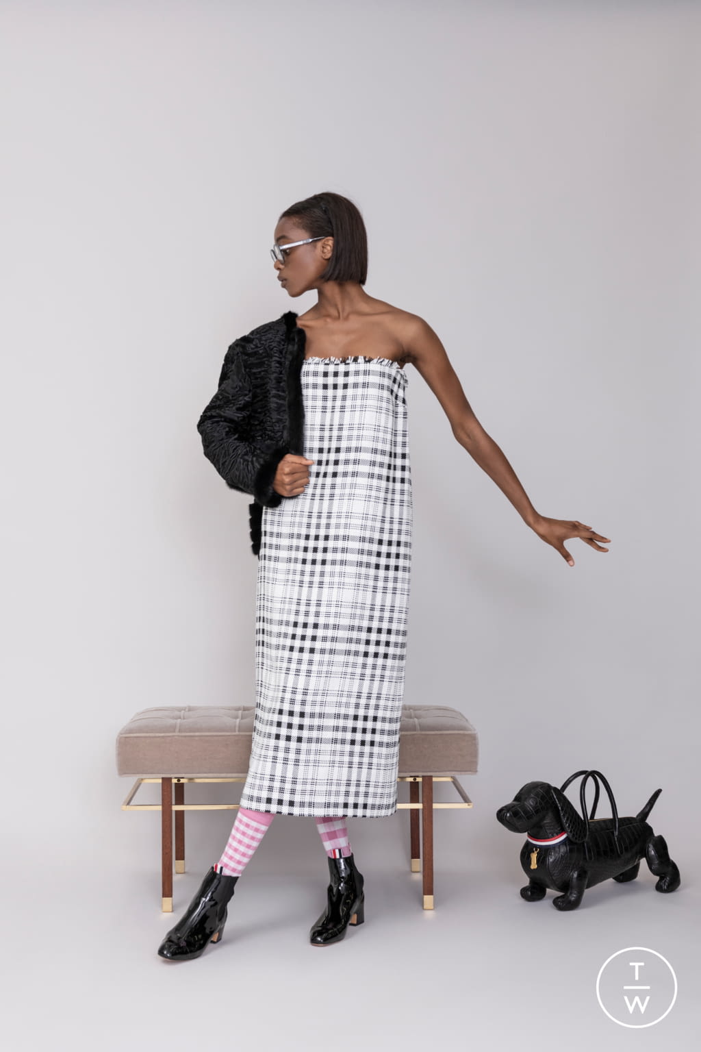 Fashion Week Paris Resort 2019 look 35 from the Thom Browne collection 女装