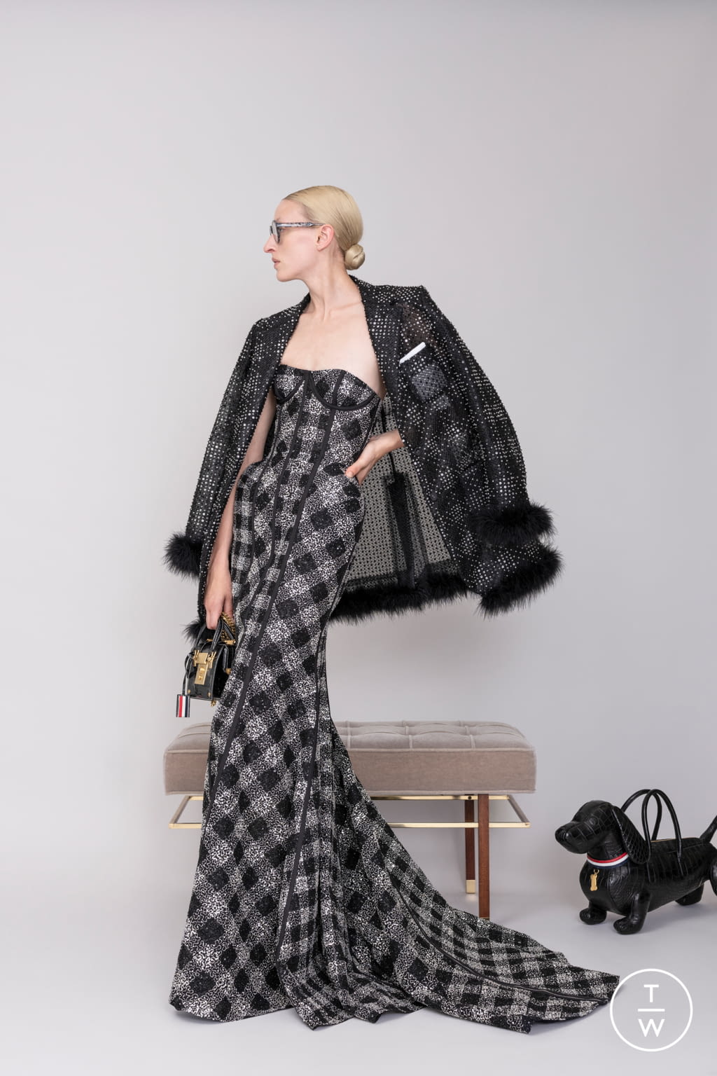 Fashion Week Paris Resort 2019 look 38 from the Thom Browne collection womenswear