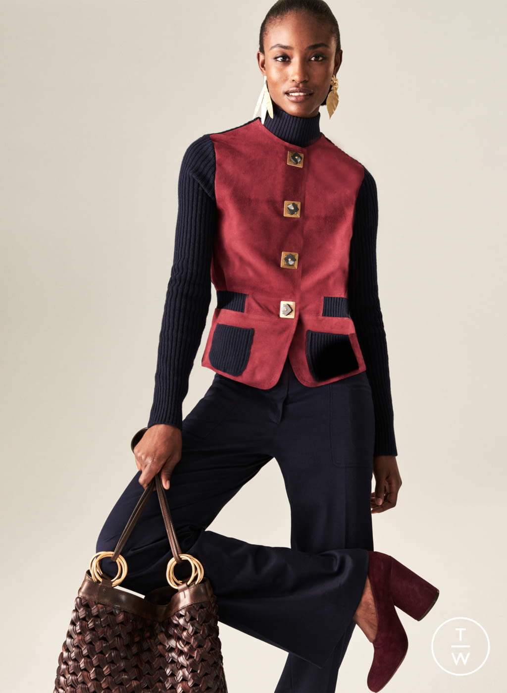 Fashion Week New York Resort 2018 look 17 from the Tory Burch collection womenswear