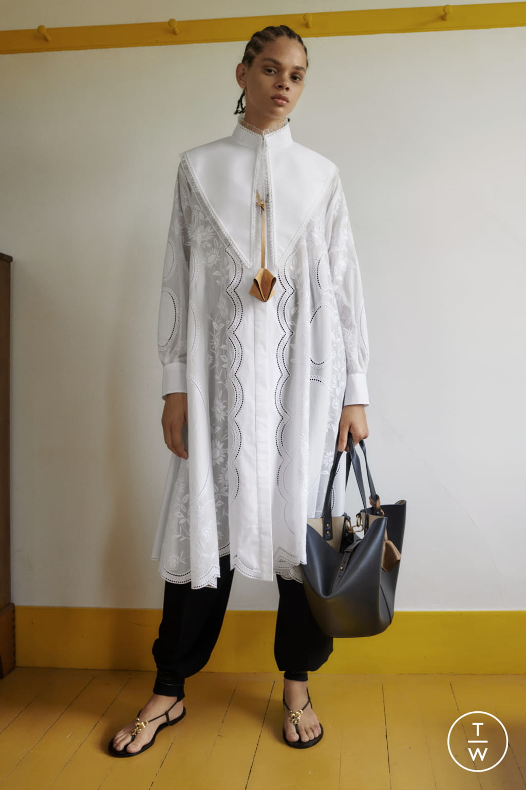 Fashion Week New York Spring/Summer 2021 look 3 from the Tory Burch collection womenswear