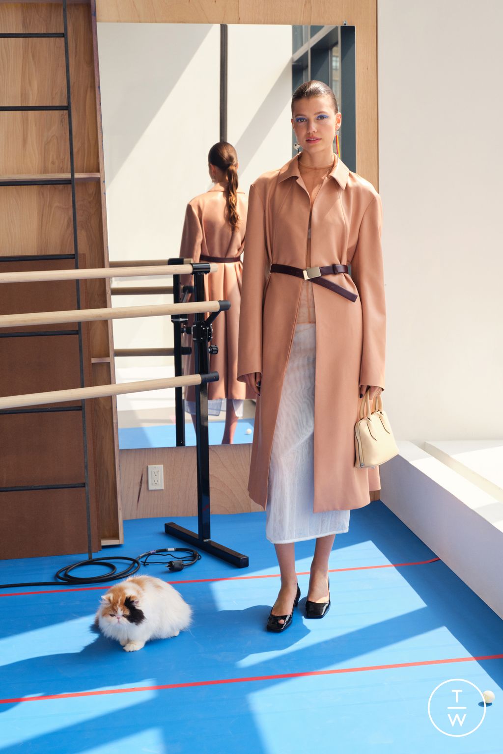 Fashion Week New York Resort 2024 look 7 from the Tory Burch collection womenswear