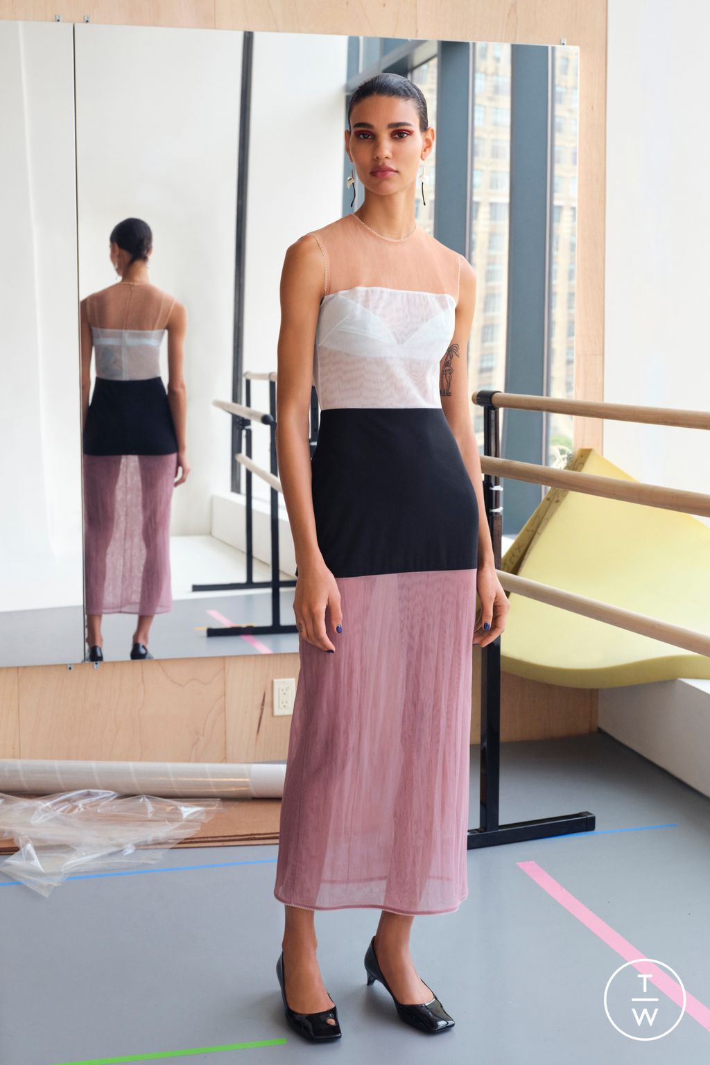 Fashion Week New York Resort 2024 look 9 de la collection Tory Burch womenswear