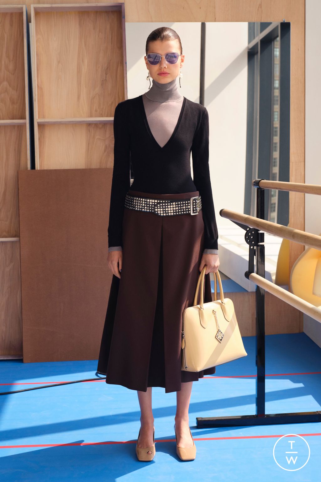 Fashion Week New York Resort 2024 look 13 from the Tory Burch collection womenswear