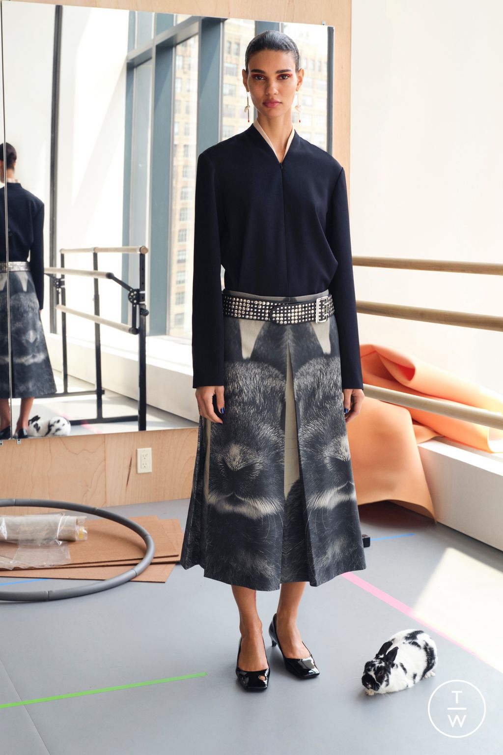 Fashion Week New York Resort 2024 look 14 from the Tory Burch collection womenswear