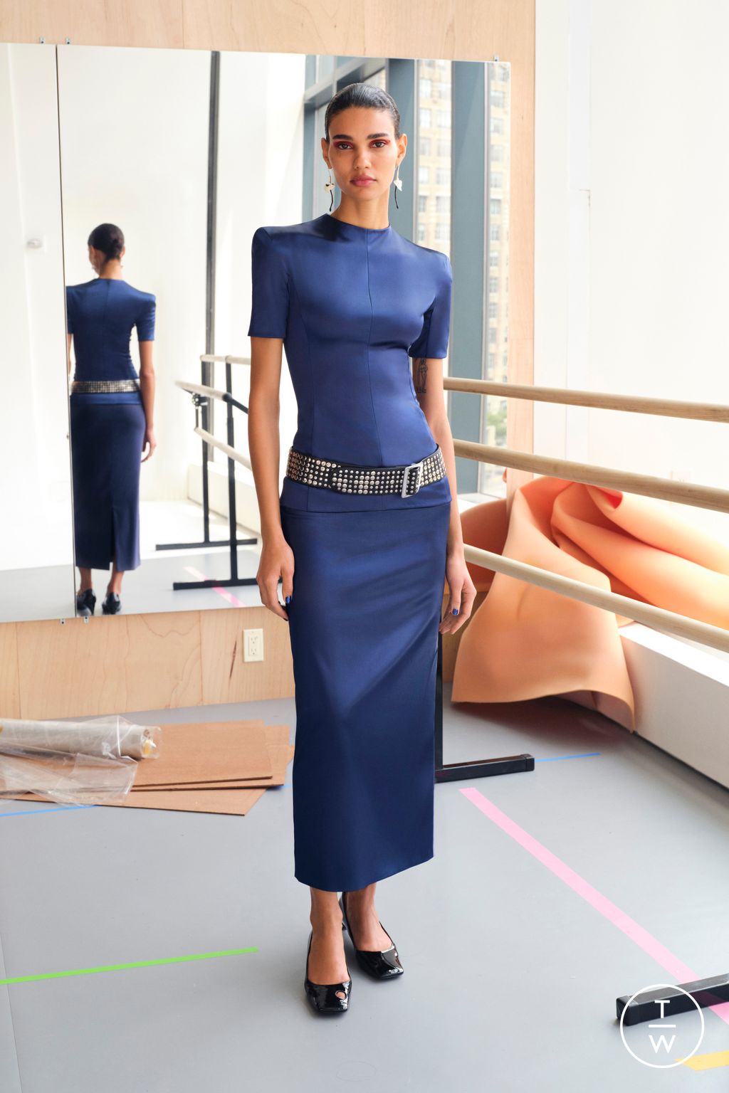 Fashion Week New York Resort 2024 look 18 de la collection Tory Burch womenswear