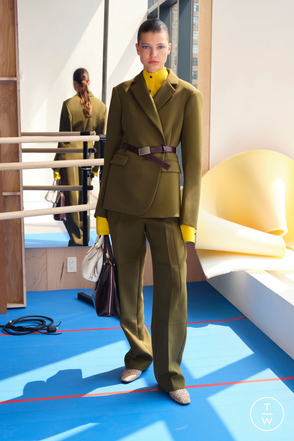 Fashion Week New York Resort 2024 look 22 from the Tory Burch collection womenswear