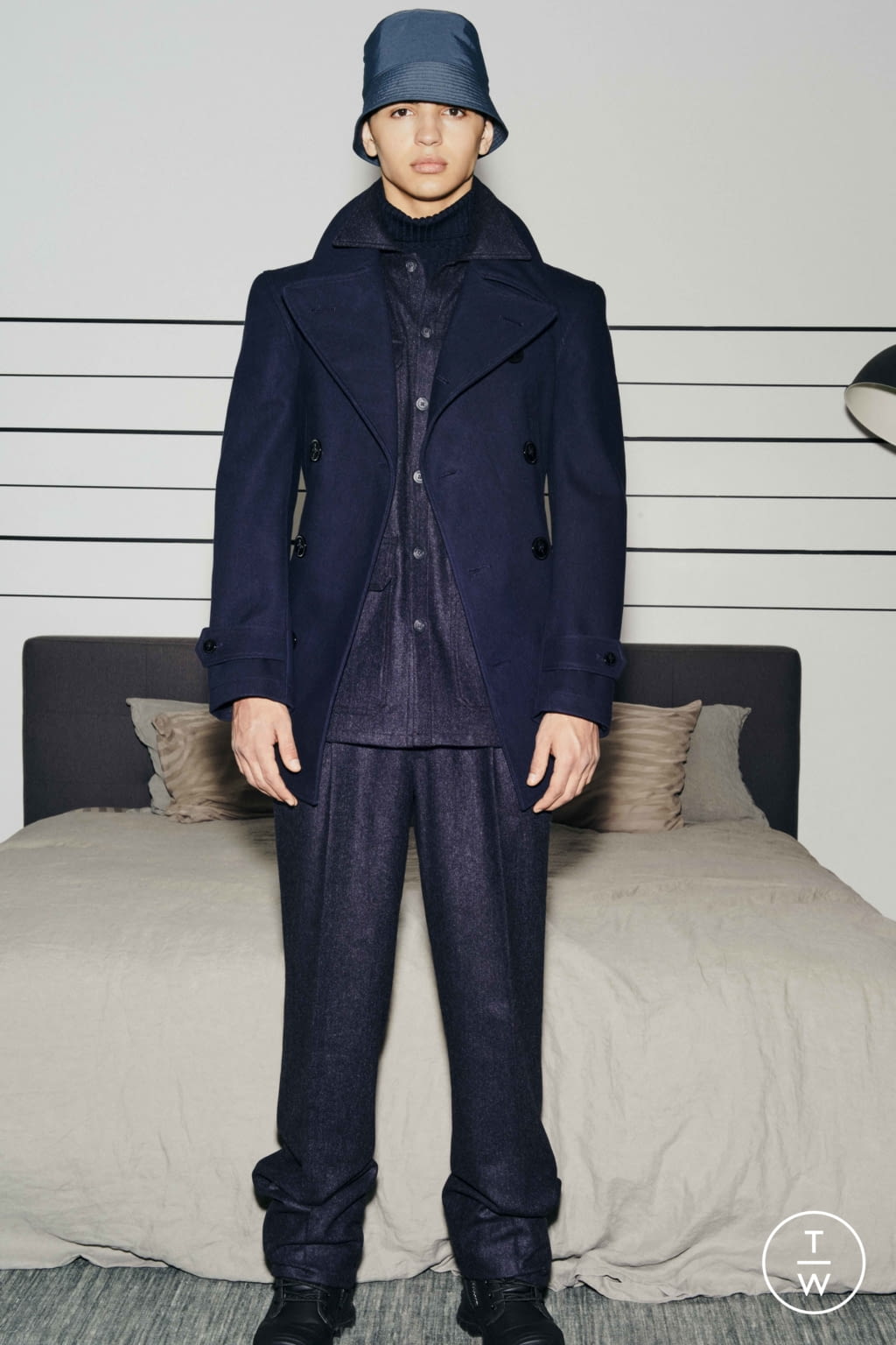 Fashion Week New York Fall/Winter 2021 look 8 from the Teddy Vonranson collection menswear