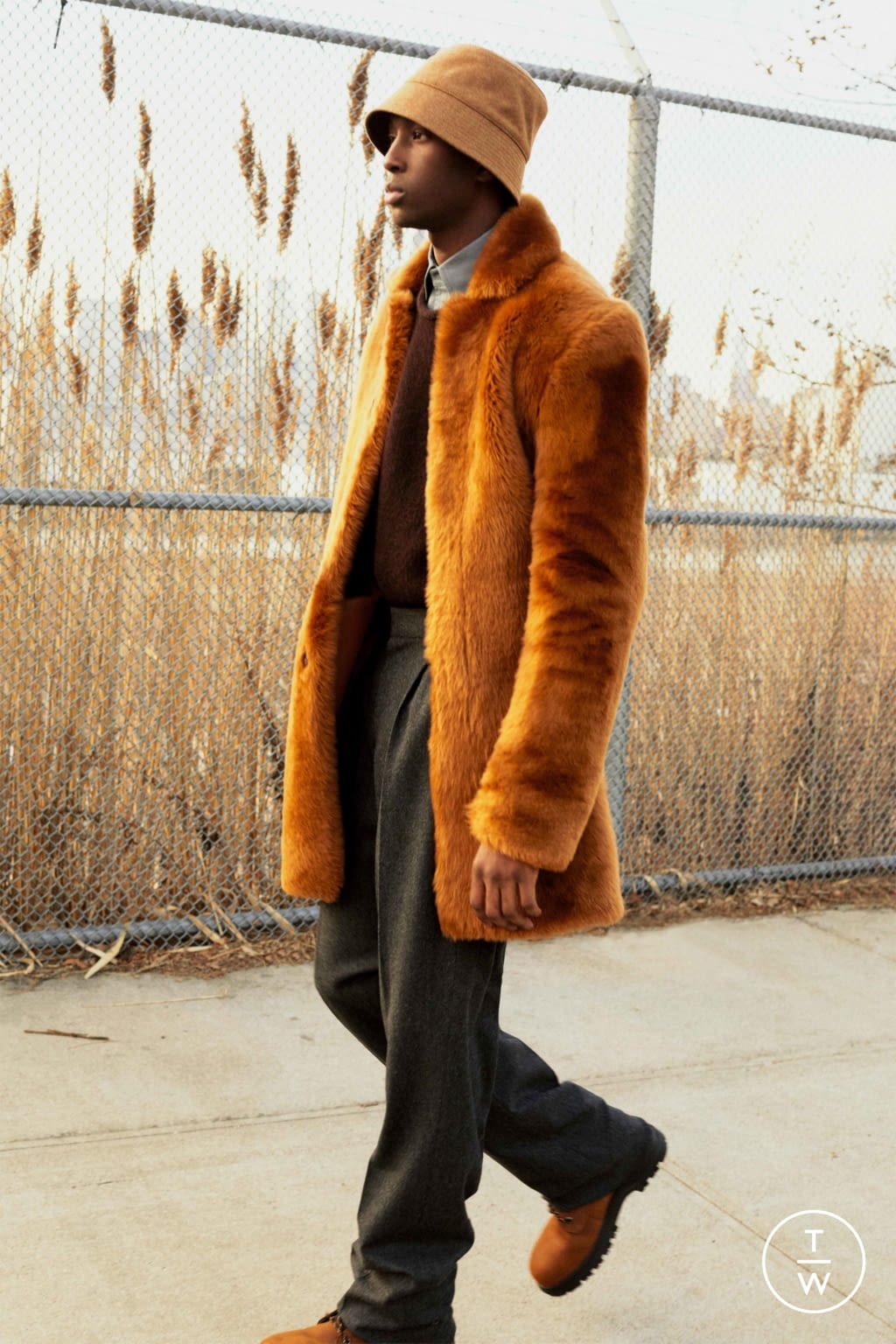 Fashion Week New York Fall/Winter 2021 look 13 de la collection Teddy Vonranson menswear
