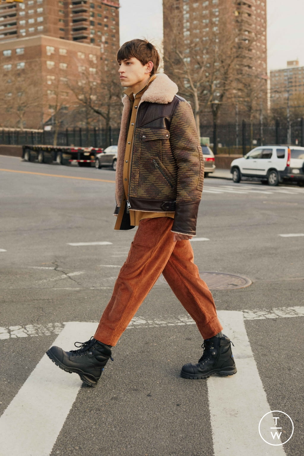 Fashion Week New York Fall/Winter 2021 look 28 from the Teddy Vonranson collection menswear