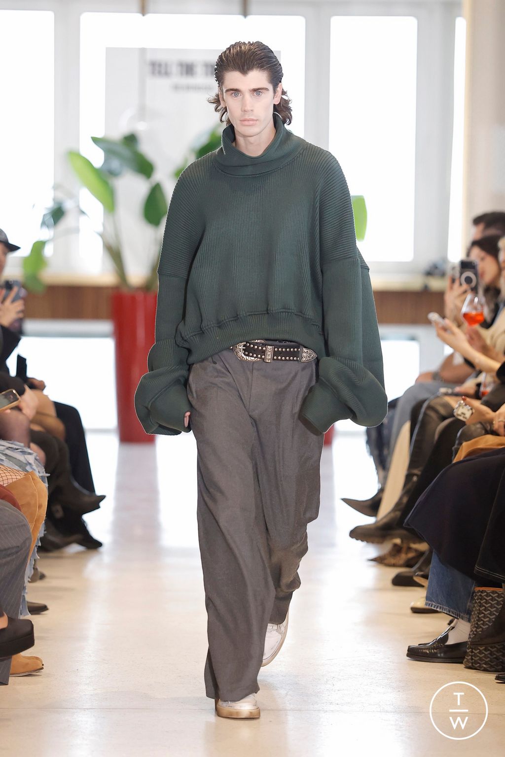 Fashion Week Milan Fall/Winter 2026 look 6 from the Tell The Truth collection womenswear