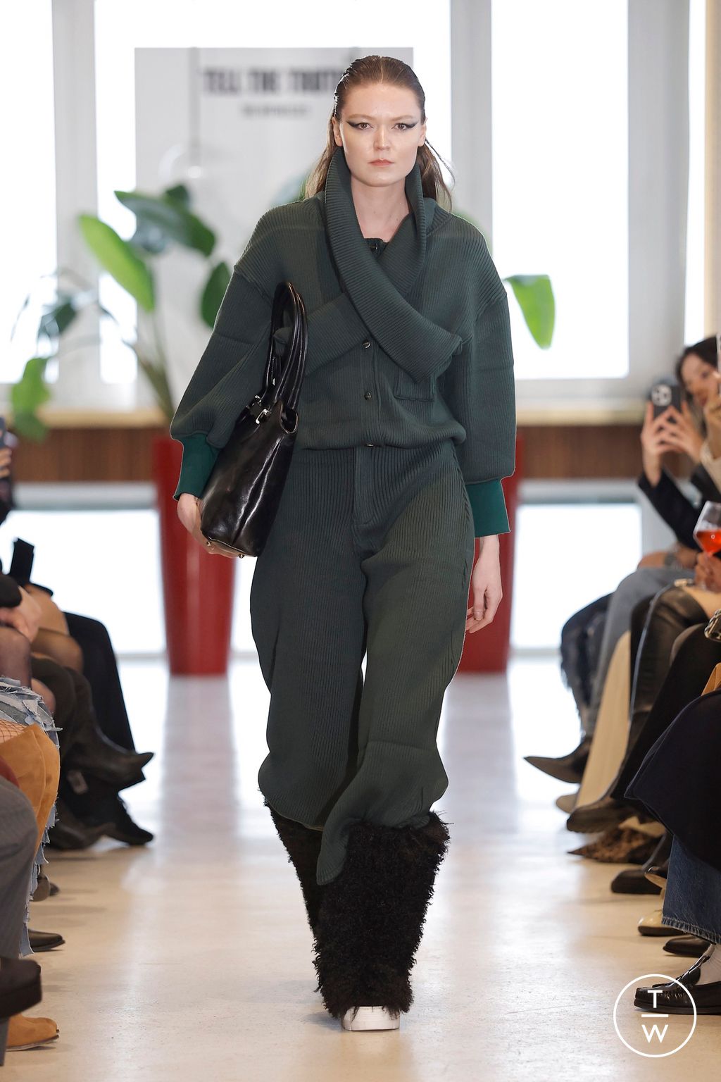 Fashion Week Milan Fall/Winter 2026 look 7 from the Tell The Truth collection womenswear