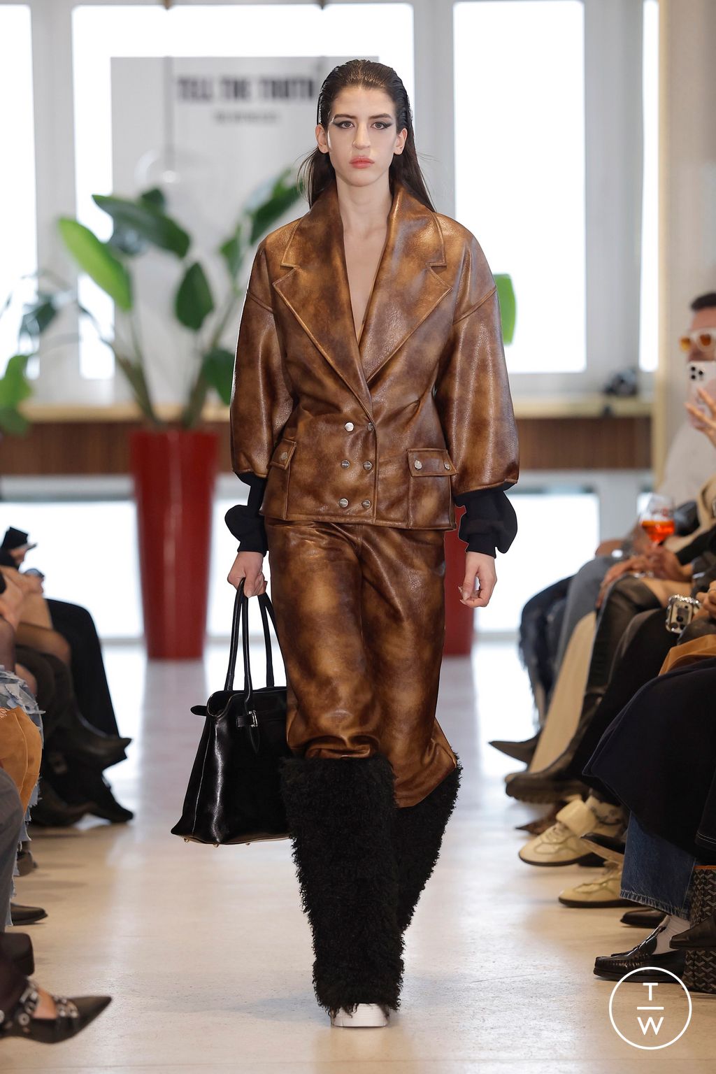 Fashion Week Milan Fall/Winter 2026 look 15 from the Tell The Truth collection womenswear