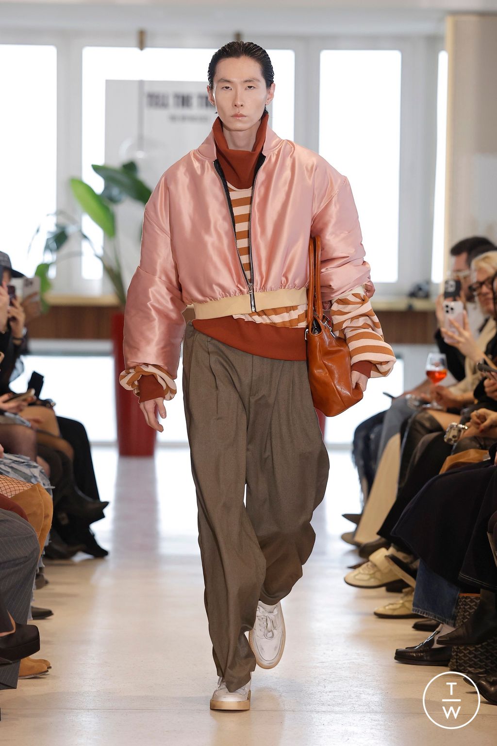 Fashion Week Milan Fall/Winter 2026 look 17 from the Tell The Truth collection womenswear