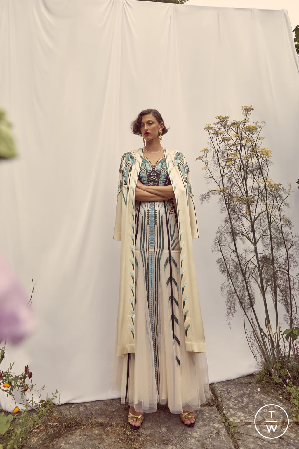 Fashion Week London Spring/Summer 2022 look 18 from the Temperley London collection womenswear