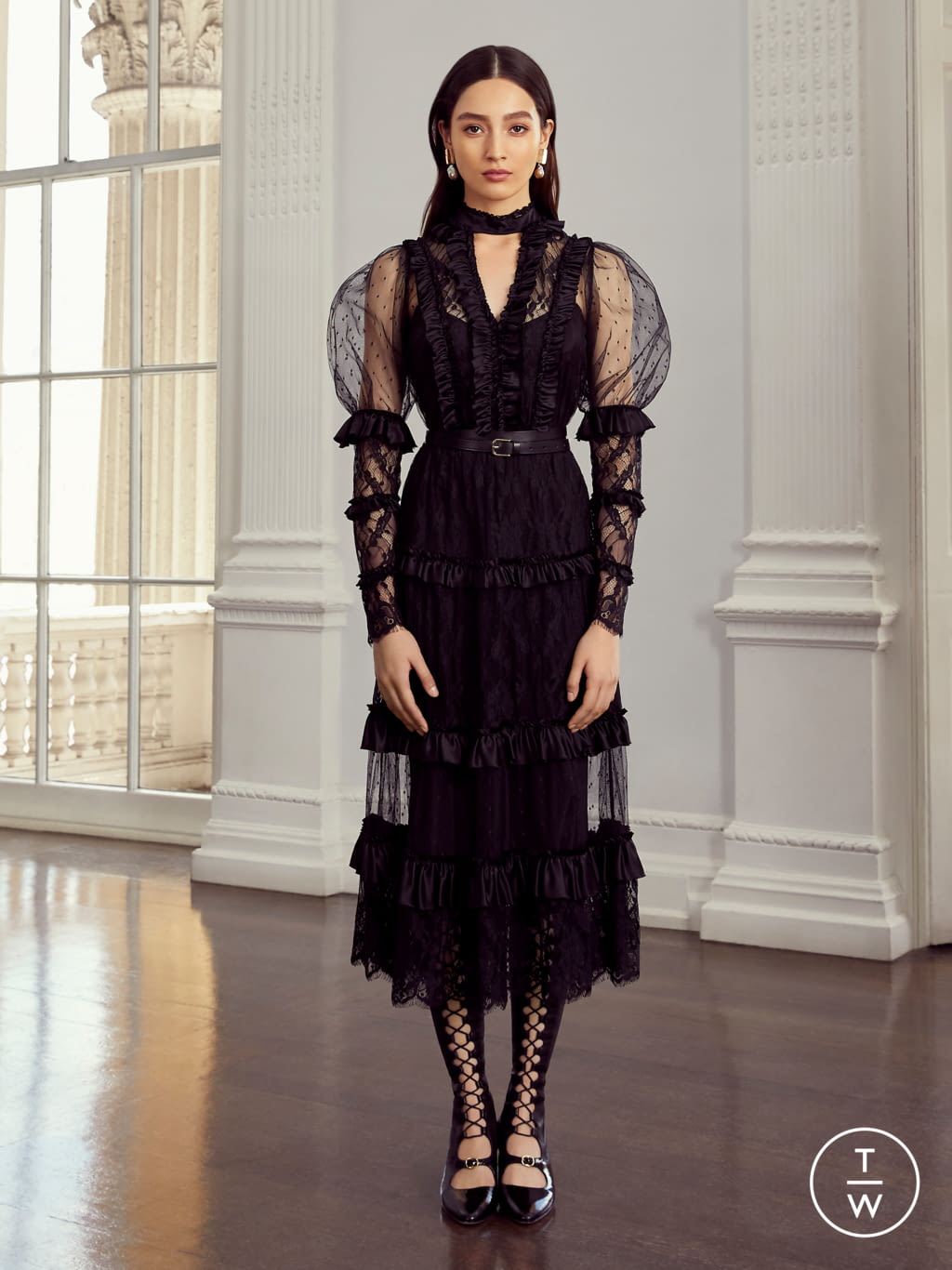 Fashion Week London Resort 2020 look 10 from the Temperley London collection womenswear