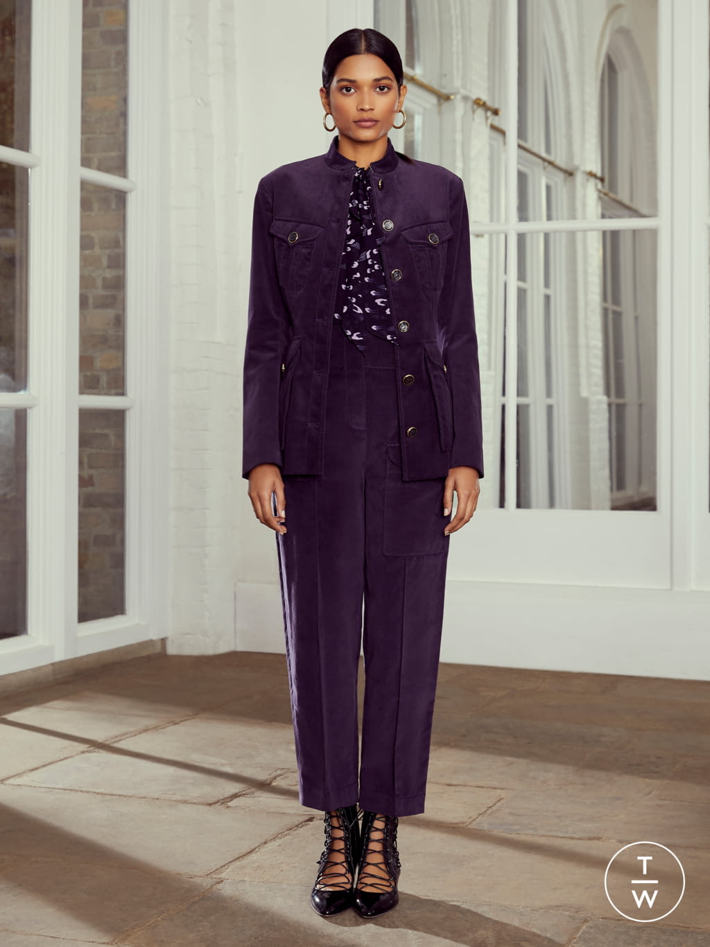 Fashion Week London Resort 2020 look 19 de la collection Temperley London womenswear