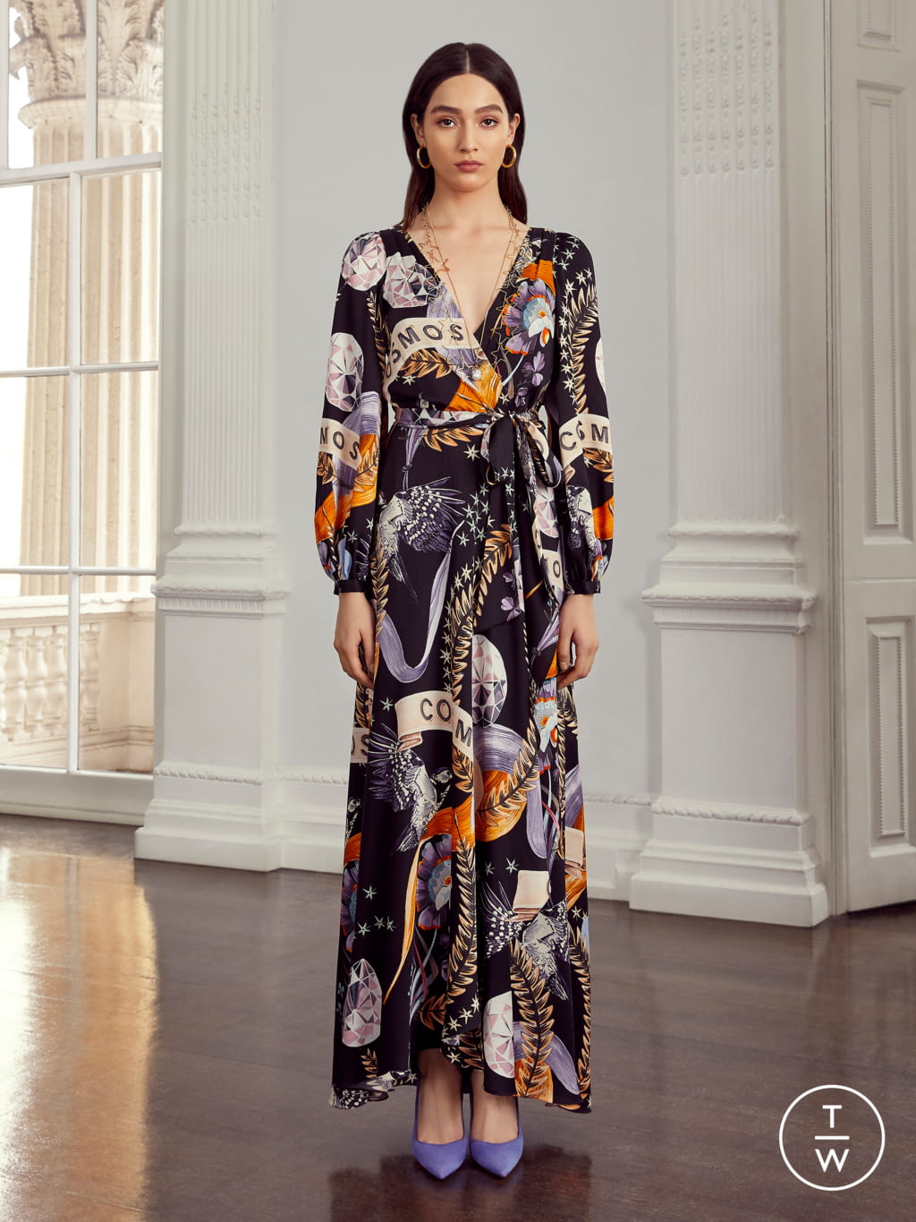 Fashion Week London Resort 2020 look 22 de la collection Temperley London womenswear