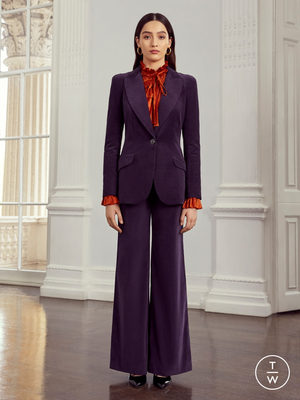 Fashion Week London Resort 2020 look 25 from the Temperley London collection 女装