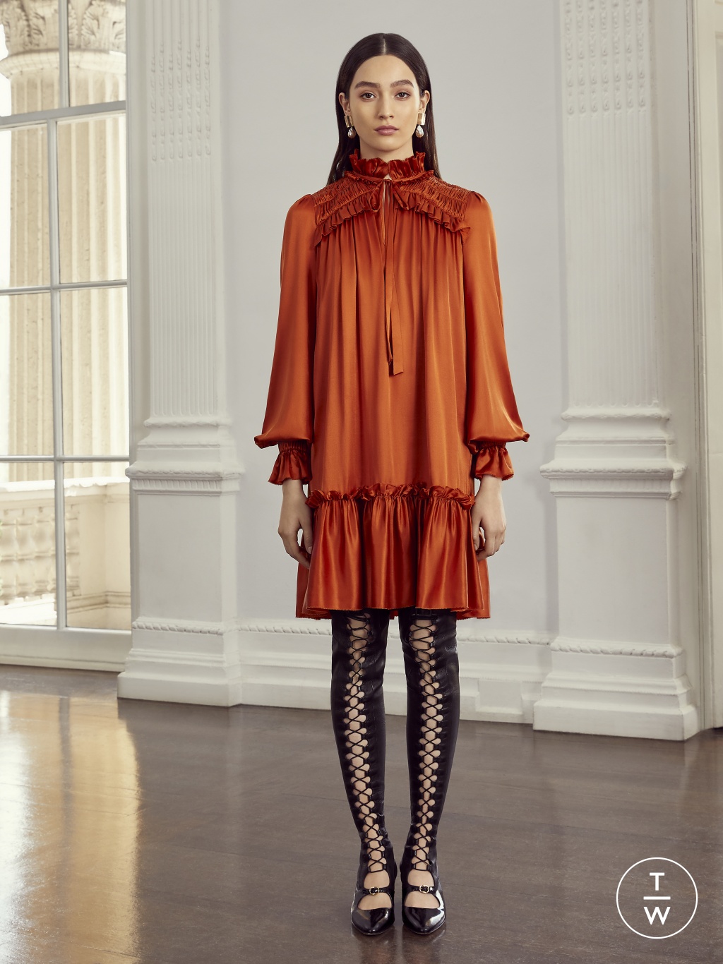 Fashion Week London Resort 2020 look 30 from the Temperley London collection womenswear
