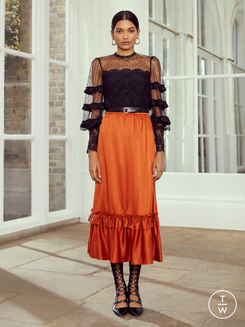 Fashion Week London Resort 2020 look 33 from the Temperley London collection womenswear