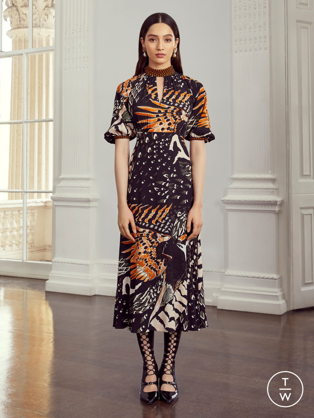 Fashion Week London Resort 2020 look 34 from the Temperley London collection womenswear