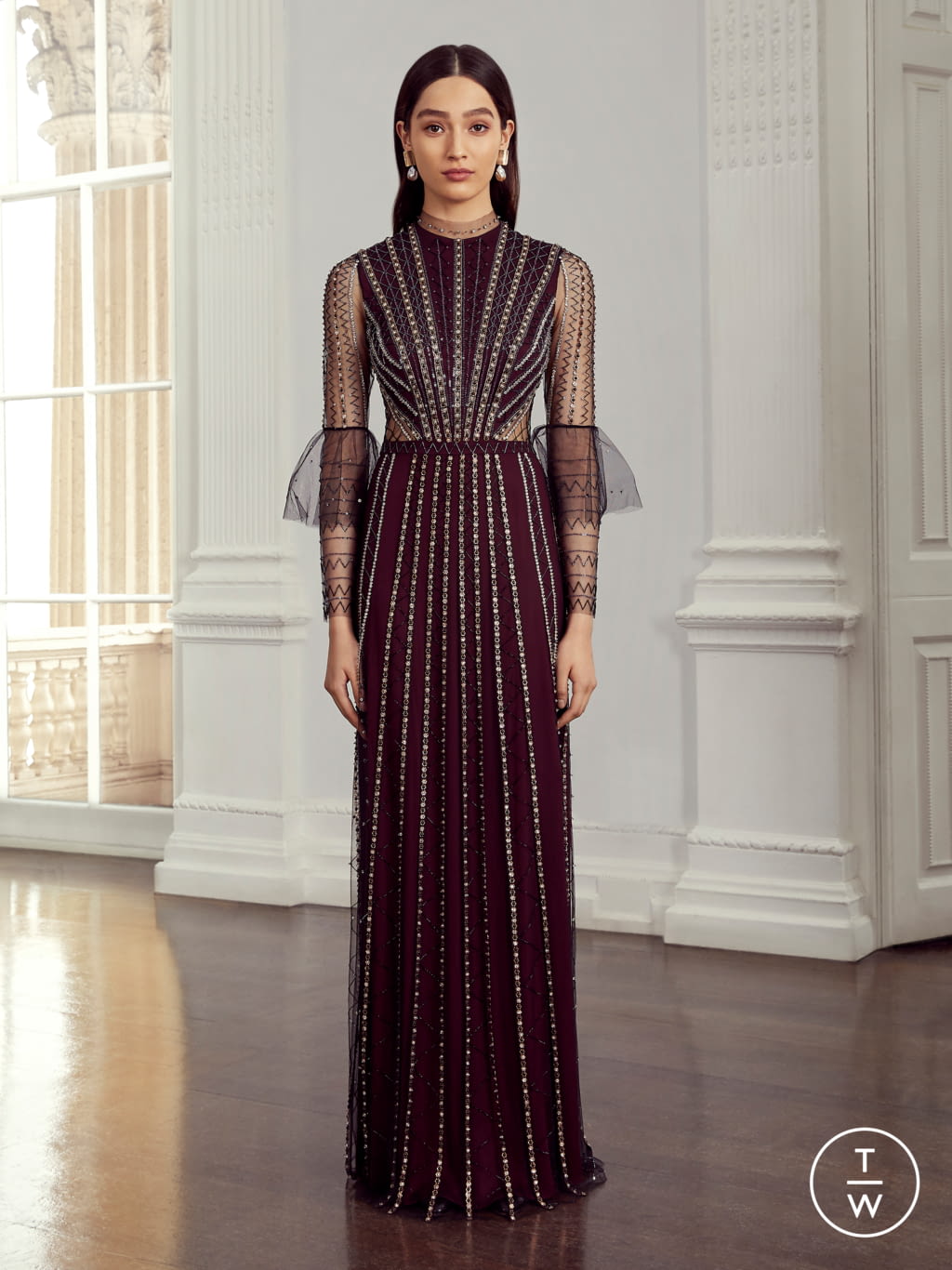 Fashion Week London Resort 2020 look 40 from the Temperley London collection womenswear