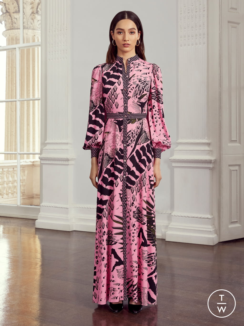 Fashion Week London Resort 2020 look 10 de la collection Temperley London womenswear