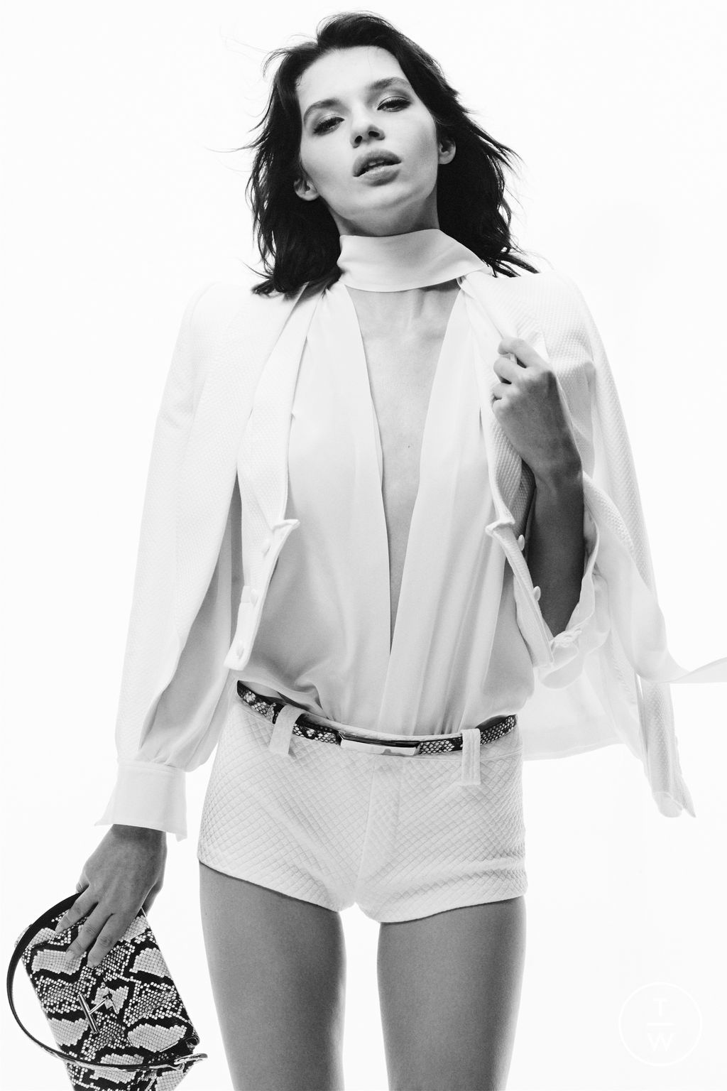 Fashion Week Milan Spring/Summer 2025 look 1 from the Tom Ford collection womenswear