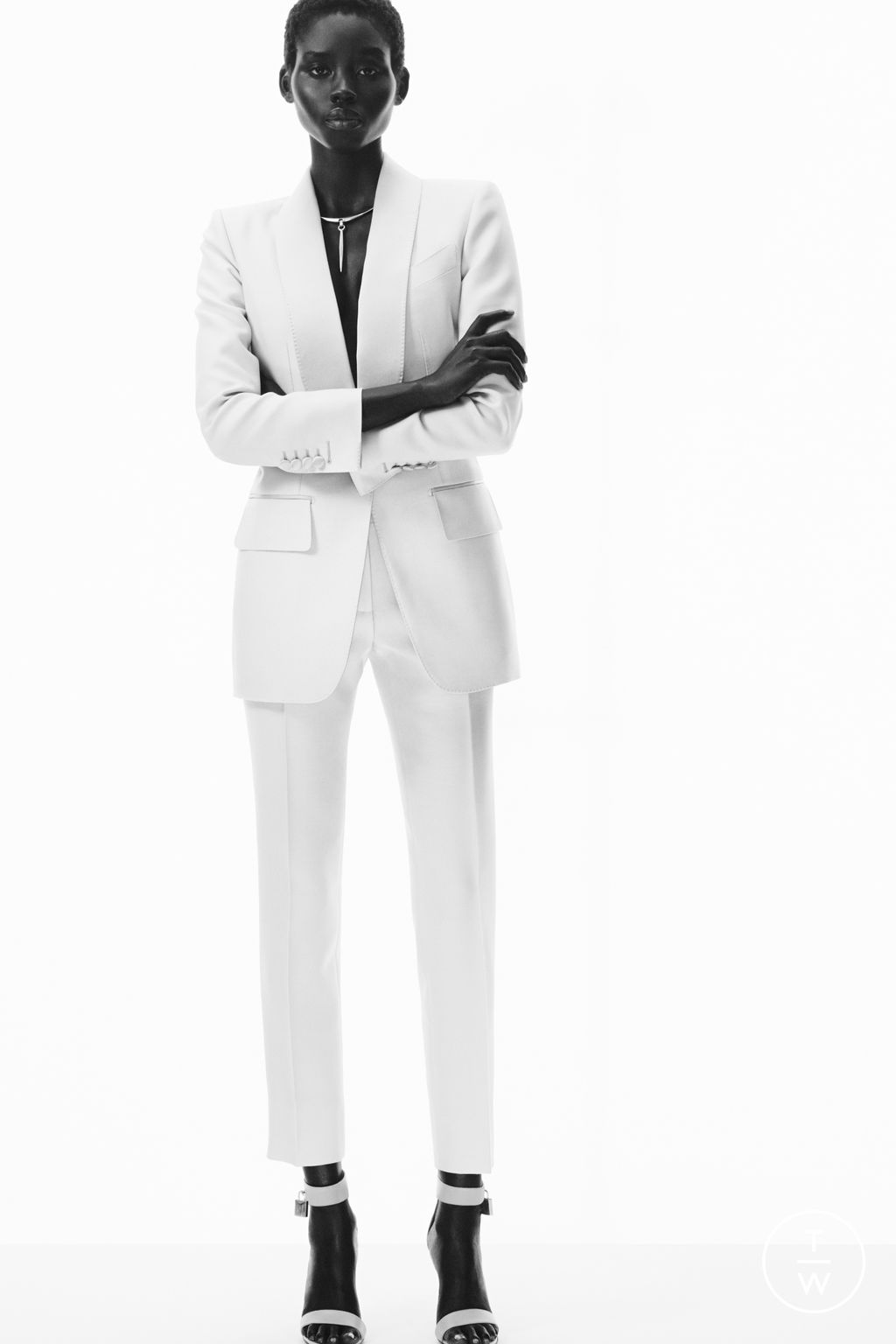 Fashion Week Milan Spring/Summer 2025 look 2 from the Tom Ford collection womenswear