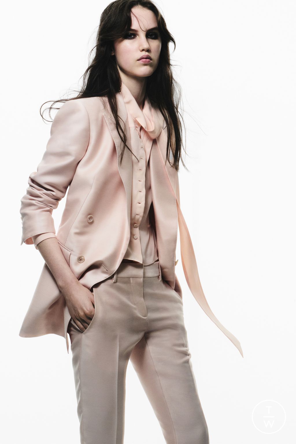 Fashion Week Milan Spring-Summer 2025 look 5 de la collection Tom Ford womenswear