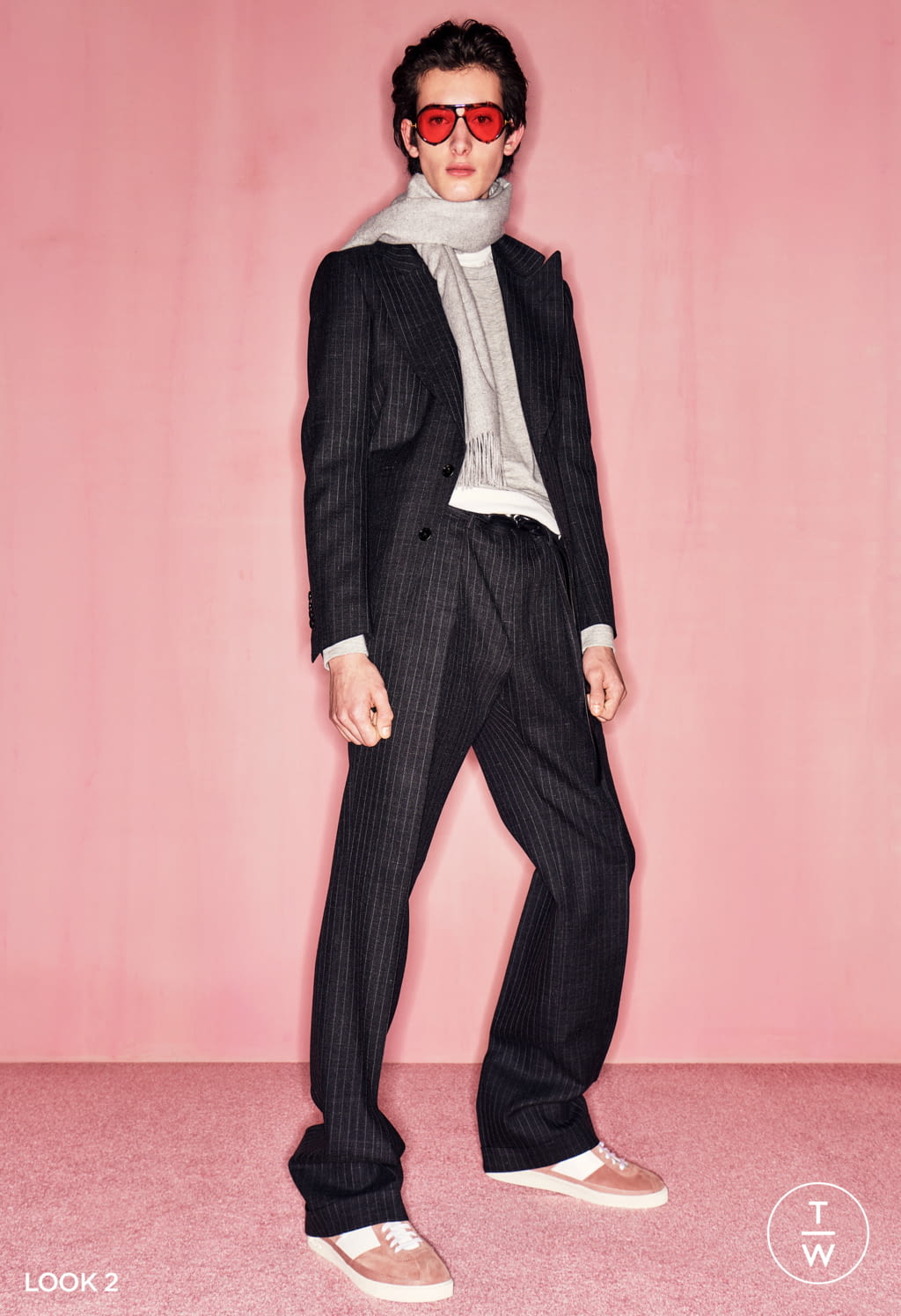 Fashion Week Milan Fall/Winter 2020 look 2 from the Tom Ford collection 男装