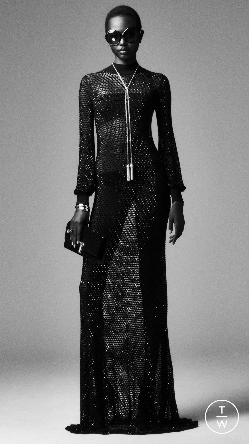 Fashion Week Milan Resort 2025 look 30 de la collection Tom Ford womenswear