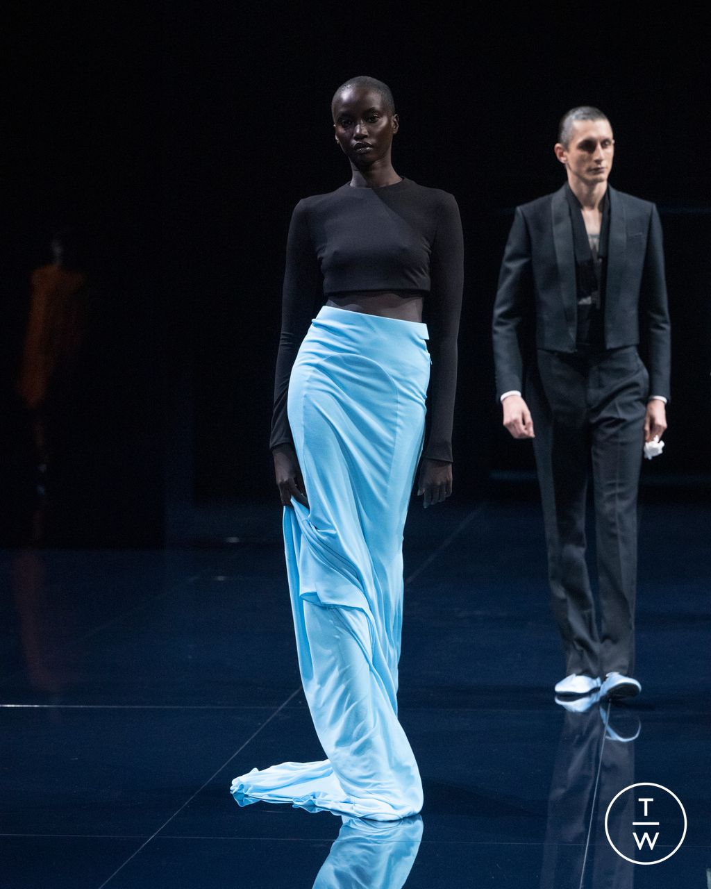 Fashion Week Paris Spring/Summer 2026 look 54 from the Tom Ford collection womenswear