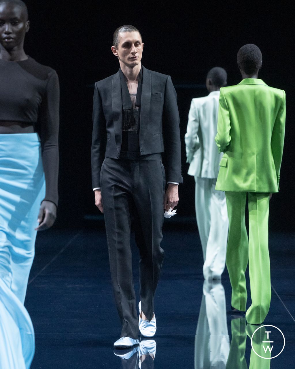 Fashion Week Paris Spring/Summer 2026 look 55 from the Tom Ford collection 女装