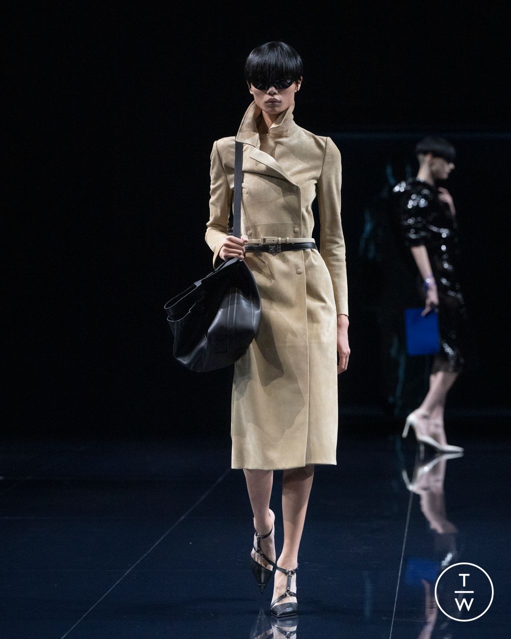 Fashion Week Paris Spring/Summer 2026 look 7 from the Tom Ford collection womenswear