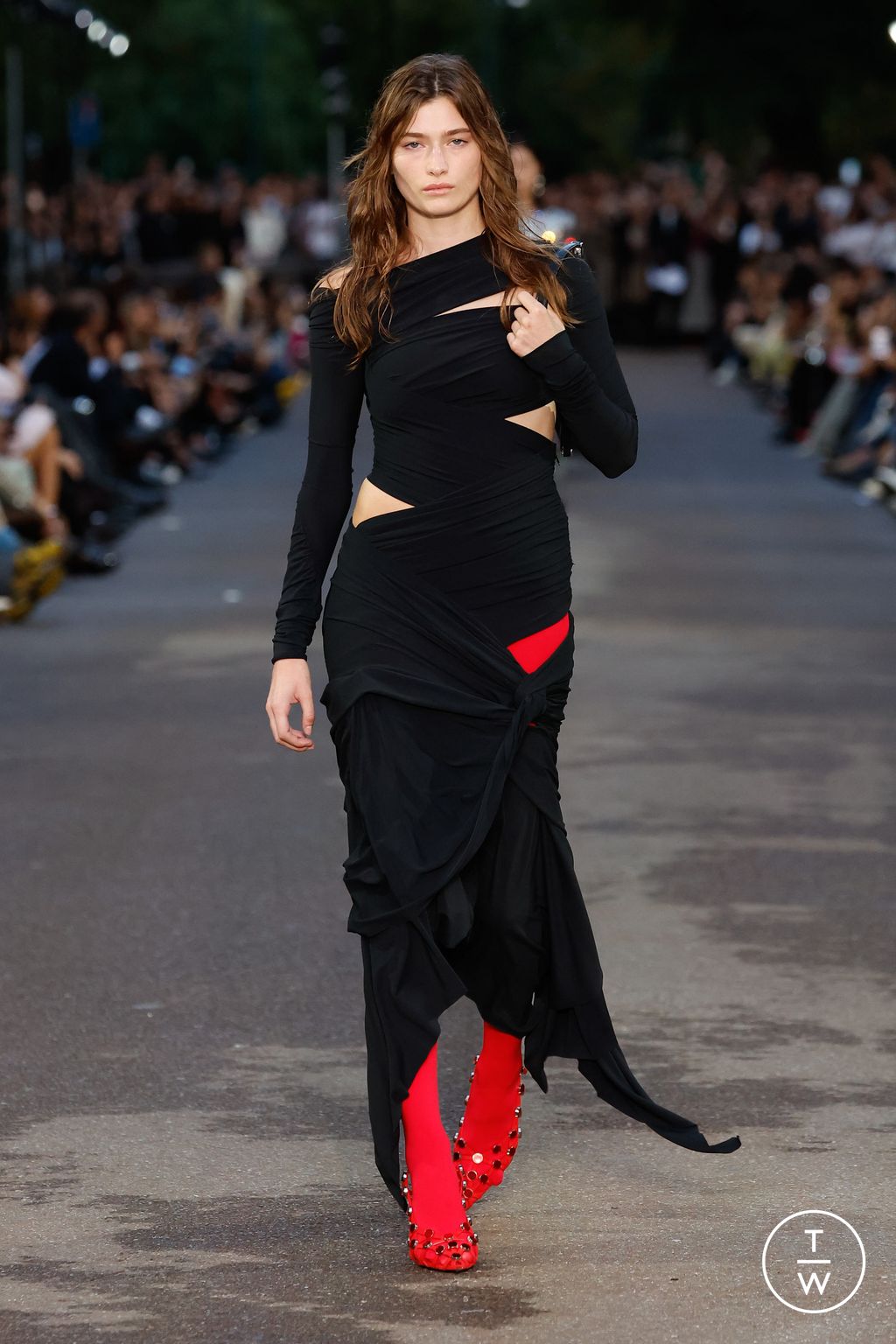 Fashion Week Milan Spring/Summer 2024 look 18 de la collection The Attico womenswear