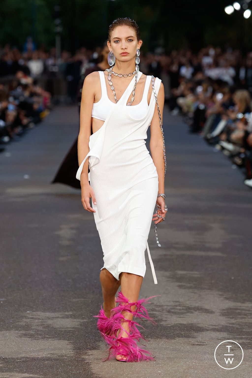 Fashion Week Milan Spring/Summer 2024 look 30 from the The Attico collection womenswear