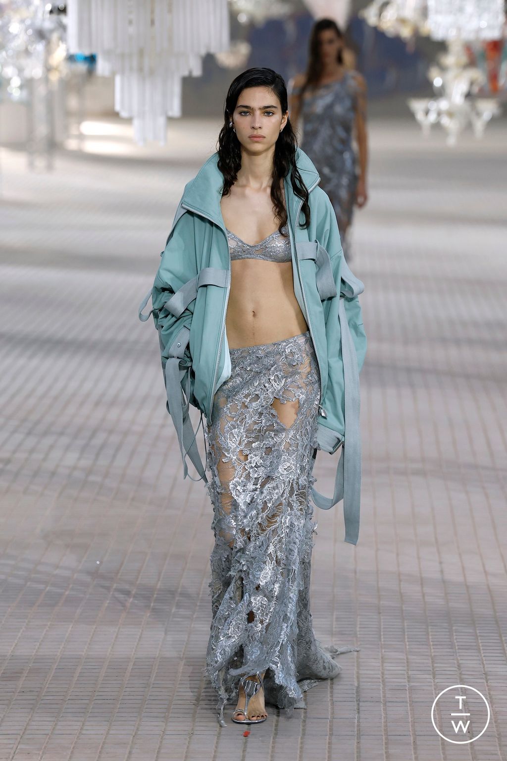 Fashion Week Milan Spring/Summer 2025 look 2 from the The Attico collection womenswear