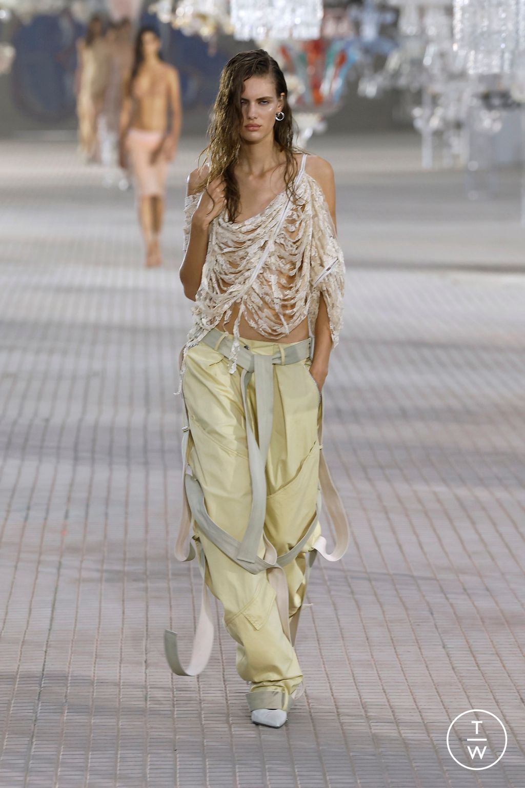 Fashion Week Milan Spring-Summer 2025 look 6 from the The Attico collection womenswear