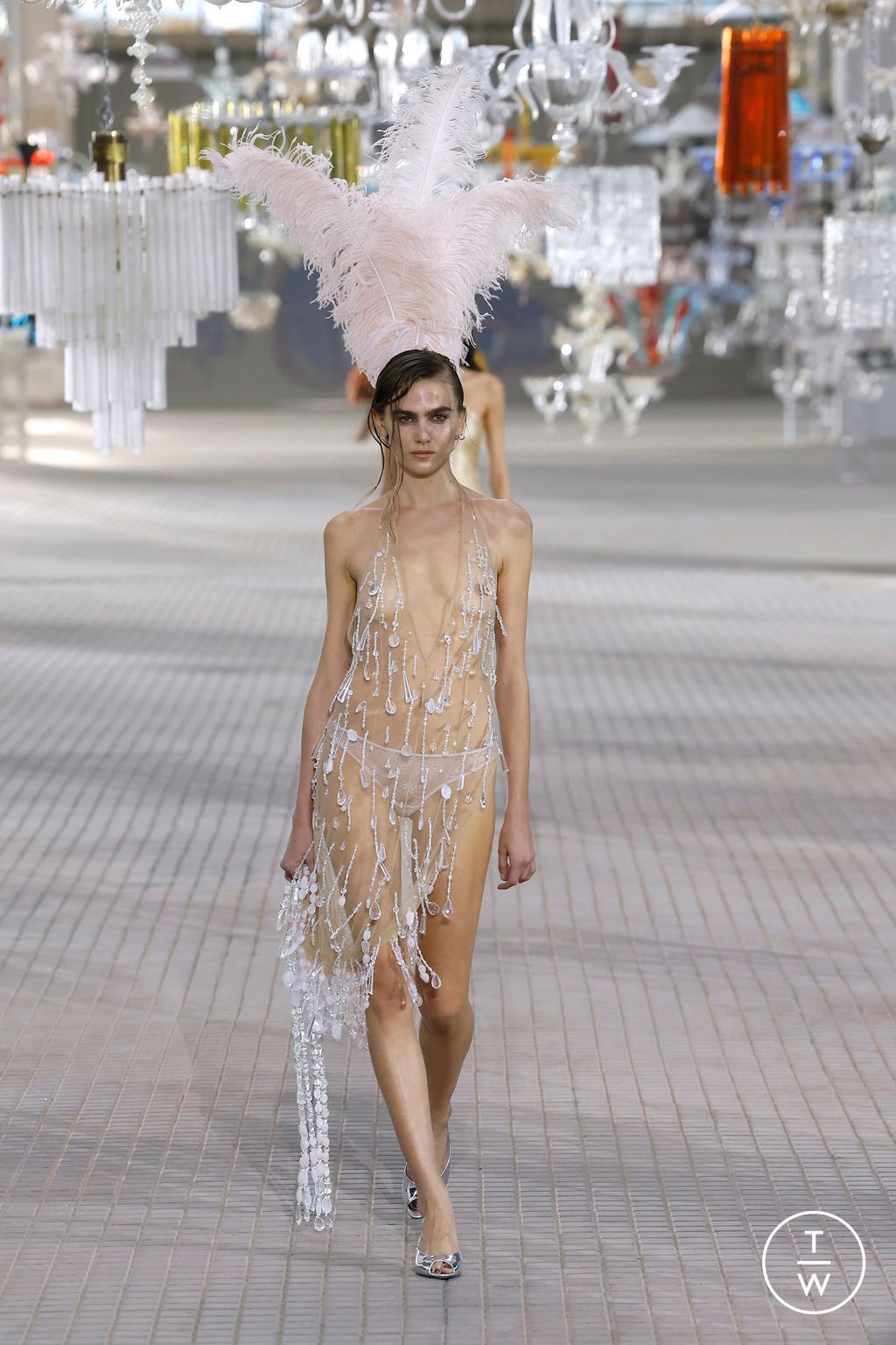 Fashion Week Milan Spring/Summer 2025 look 8 from the The Attico collection womenswear