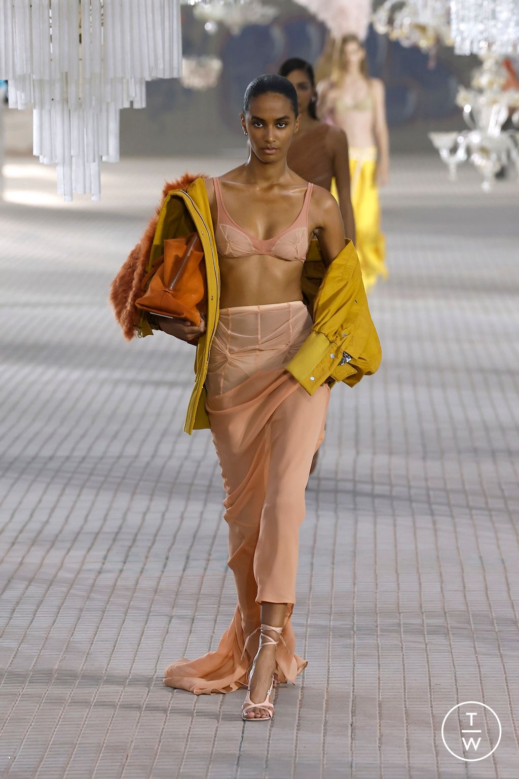 Fashion Week Milan Spring/Summer 2025 look 10 from the The Attico collection womenswear