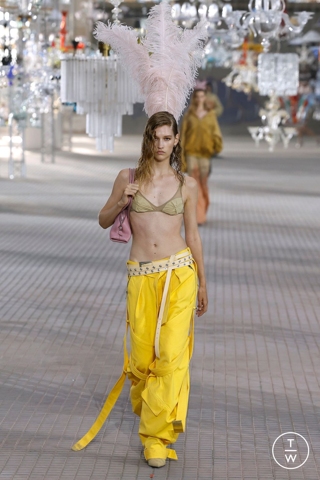 Fashion Week Milan Spring-Summer 2025 look 12 from the The Attico collection womenswear