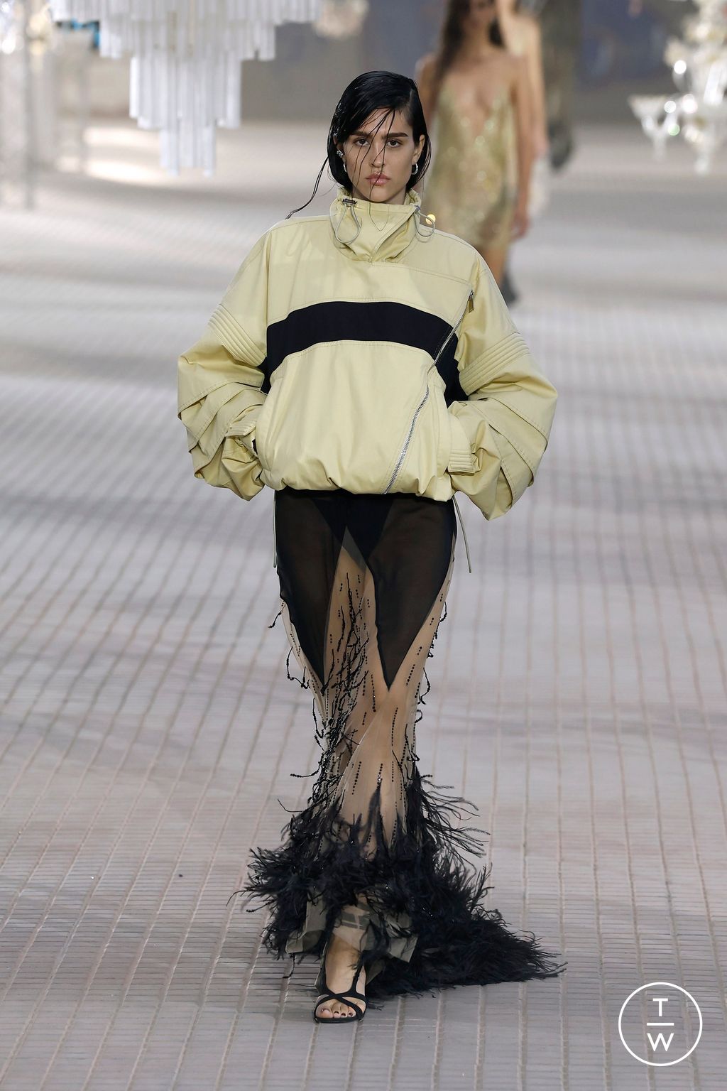 Fashion Week Milan Spring-Summer 2025 look 15 from the The Attico collection womenswear