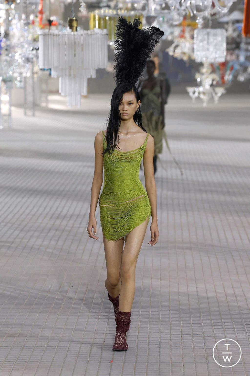 Fashion Week Milan Spring/Summer 2025 look 18 from the The Attico collection womenswear