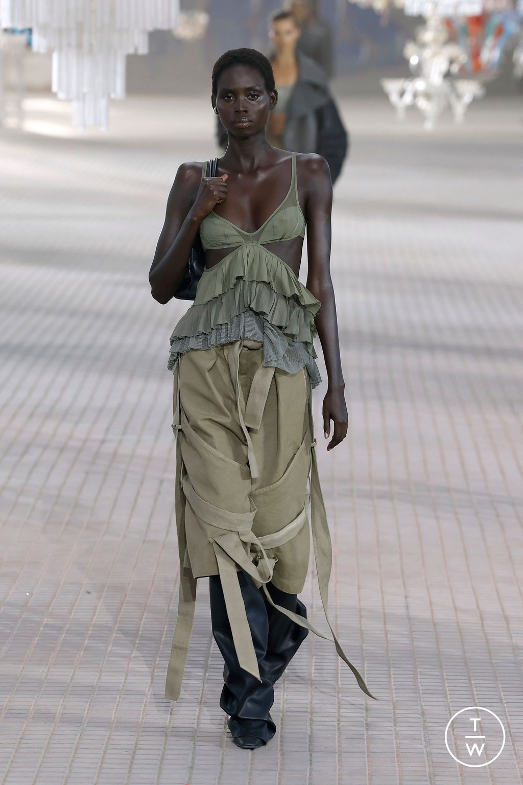 Fashion Week Milan Spring/Summer 2025 look 19 from the The Attico collection womenswear