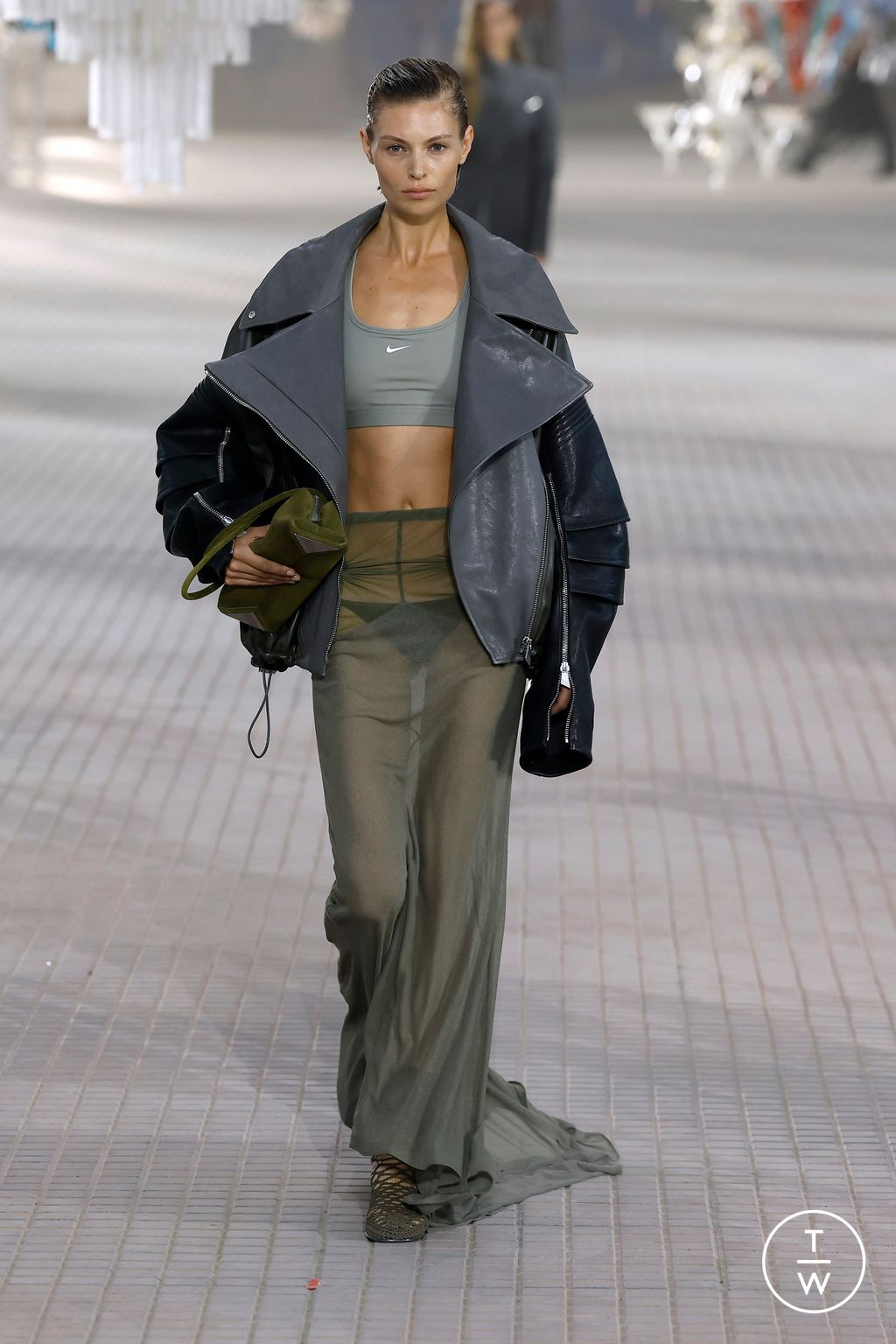 Fashion Week Milan Spring-Summer 2025 look 20 from the The Attico collection womenswear