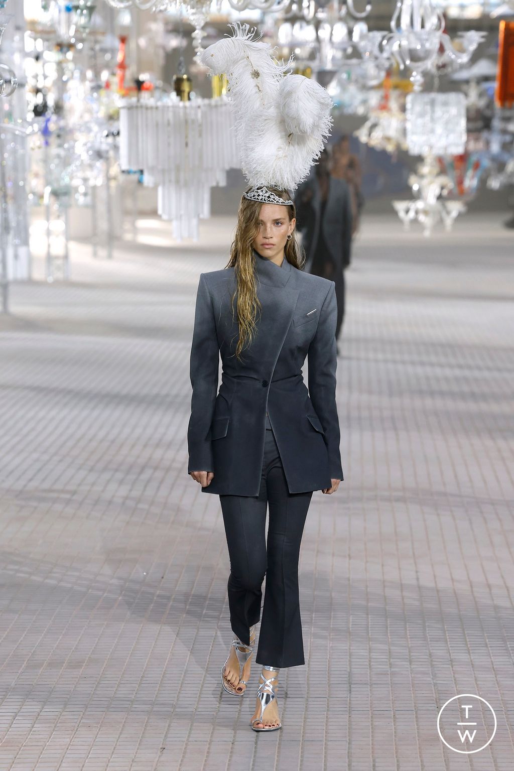 Fashion Week Milan Spring/Summer 2025 look 21 from the The Attico collection womenswear