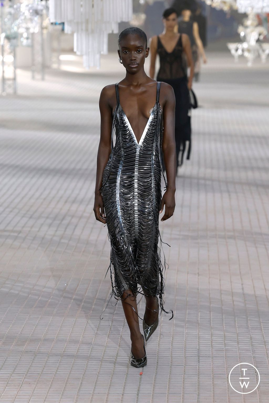 Fashion Week Milan Spring/Summer 2025 look 23 from the The Attico collection womenswear