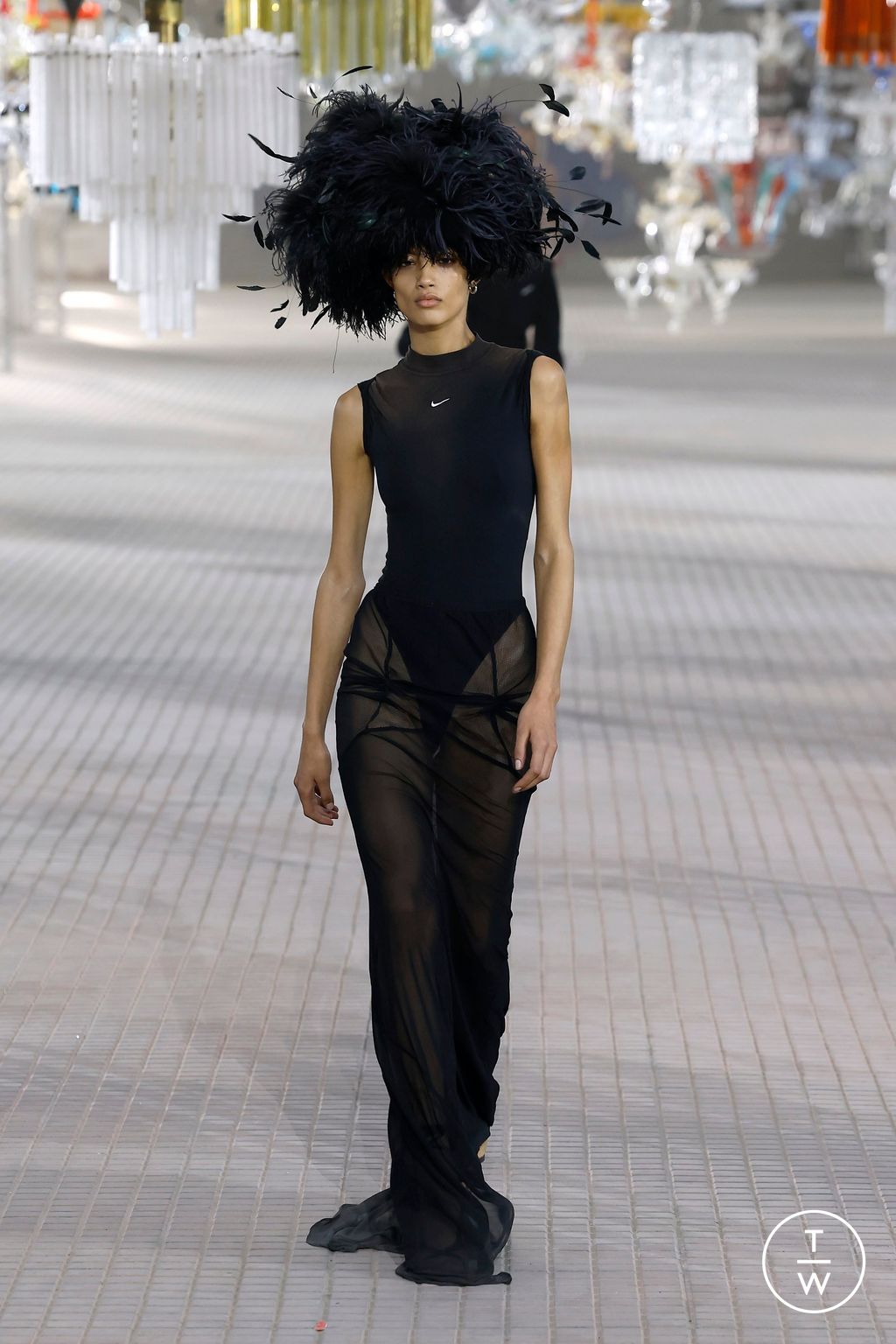 Fashion Week Milan Spring/Summer 2025 look 25 from the The Attico collection womenswear